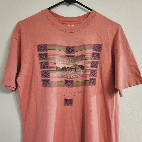 VTG Hanes North Face Buckminster Fuller Dare to be Naive L Single Stich 80's90's - Picture 7 of 15